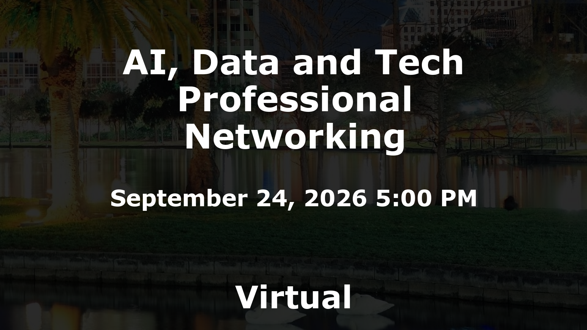 AI, Data and Tech Professional Networking event image
